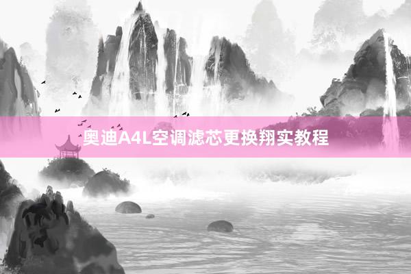 奥迪A4L空调滤芯更换翔实教程